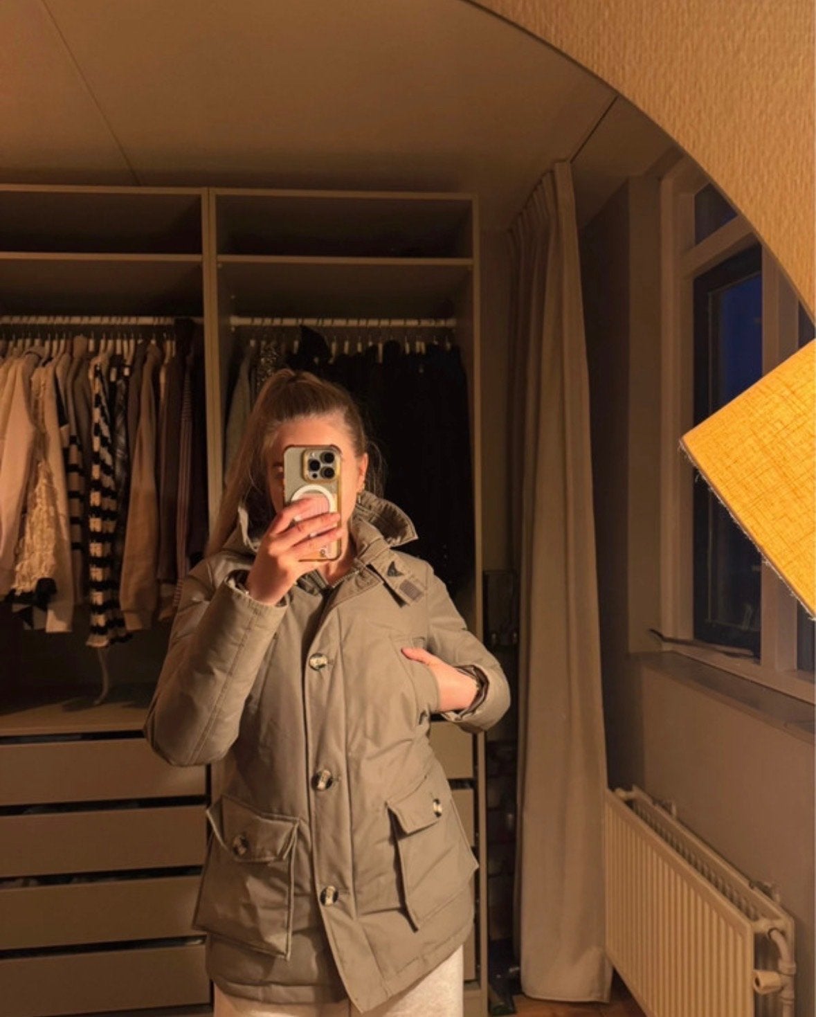 Airforce winterjas kaki dames maat S, Ophalen of Verzenden, Zo goed als nieuw, Maat 36 (S), Groen