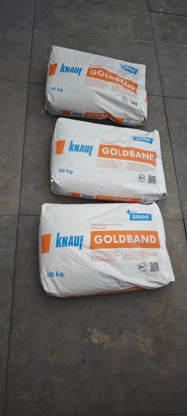 3x Knauf Goldband 30 kg – nieuw – pleistergips / stucgips, Ophalen, Nieuw, Overige typen