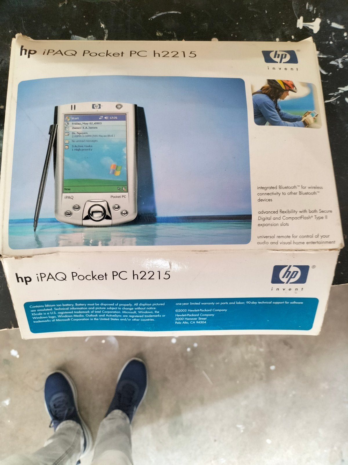 HP iPAQ Pocket PC h2215 met accessoires en software, Ophalen of Verzenden