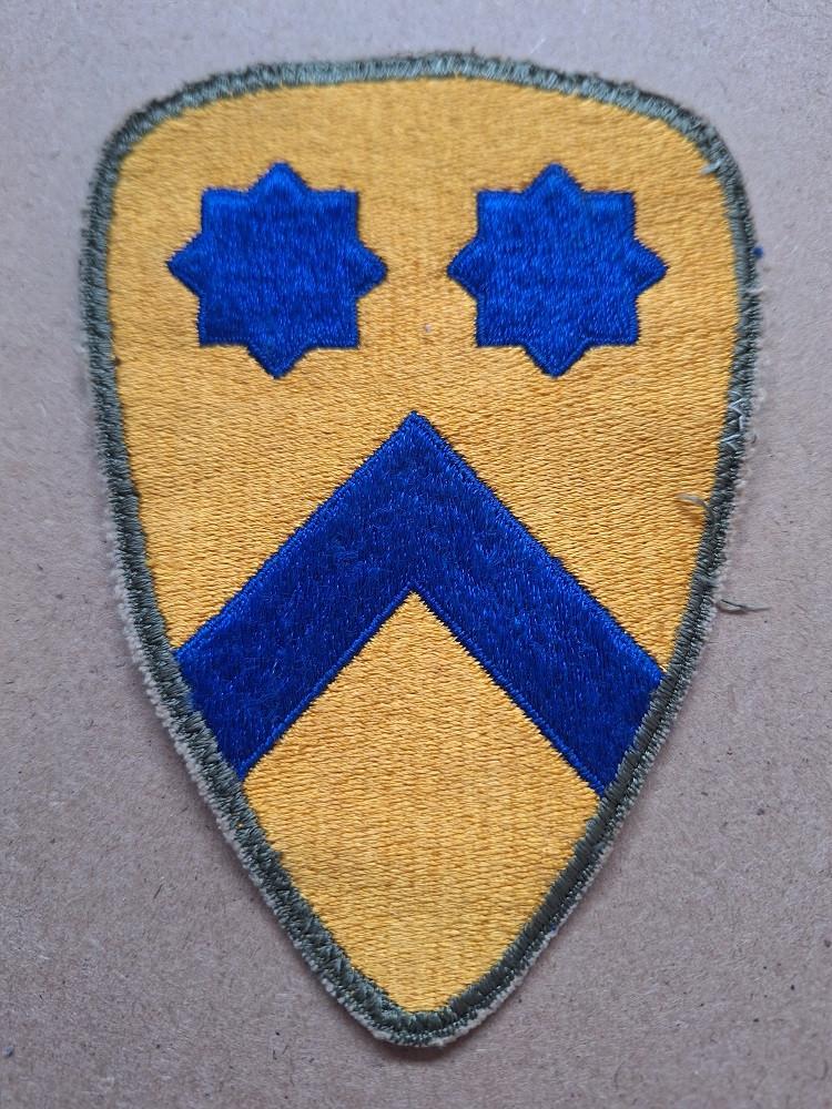 WWII US 2nd Cavalry Division patch, Verzenden, Amerika, Embleem of Badge