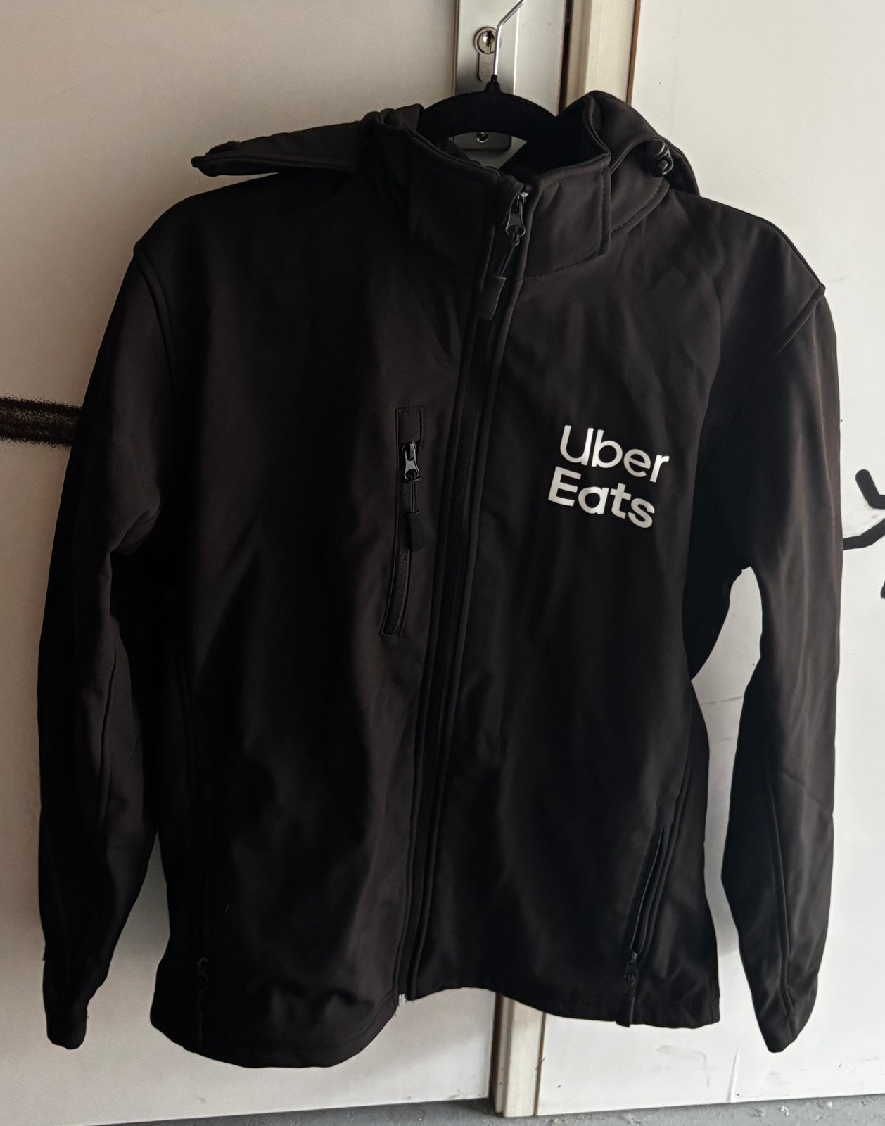 Uber Eats Jacket and Pants, Ophalen, Zo goed als nieuw, Maat 48/50 (M), Zwart