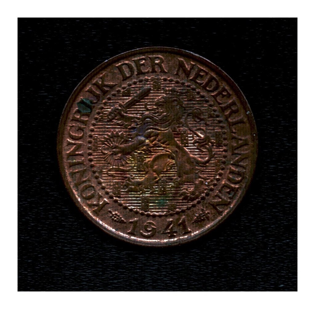 2,5 cent Nederland 1941 (M 125), Postzegels en Munten, Ophalen of Verzenden, Koningin Wilhelmina, Overige waardes, Losse munt