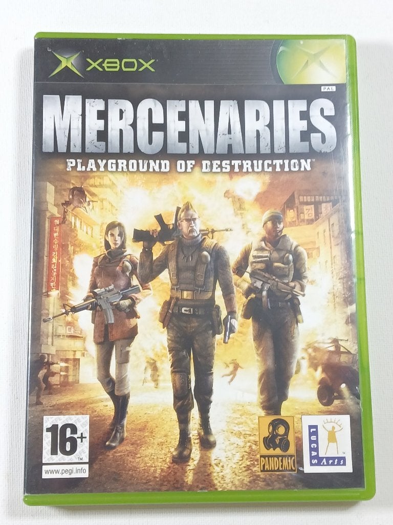 Mercenaries - Original - XBOX - PAL - Compleet - CIB, Gebruikt, Shooter, Microsoft, 1 speler