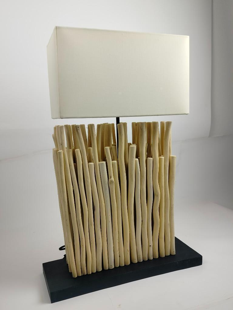 Lamp van drijfhout - Model 3, Huis en Inrichting, Lampen | Tafellampen, -info@westerndeco.nl, -westerndeco, 50 tot 75 cm, -storkstraat zoetermeer