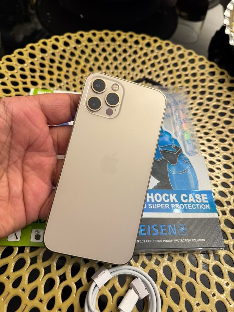 iPhone 12 Pro 128GB Goud, Telecommunicatie, Mobiele telefoons | Apple iPhone, 128 GB, Zo goed als nieuw, Zonder simlock, Zonder abonnement