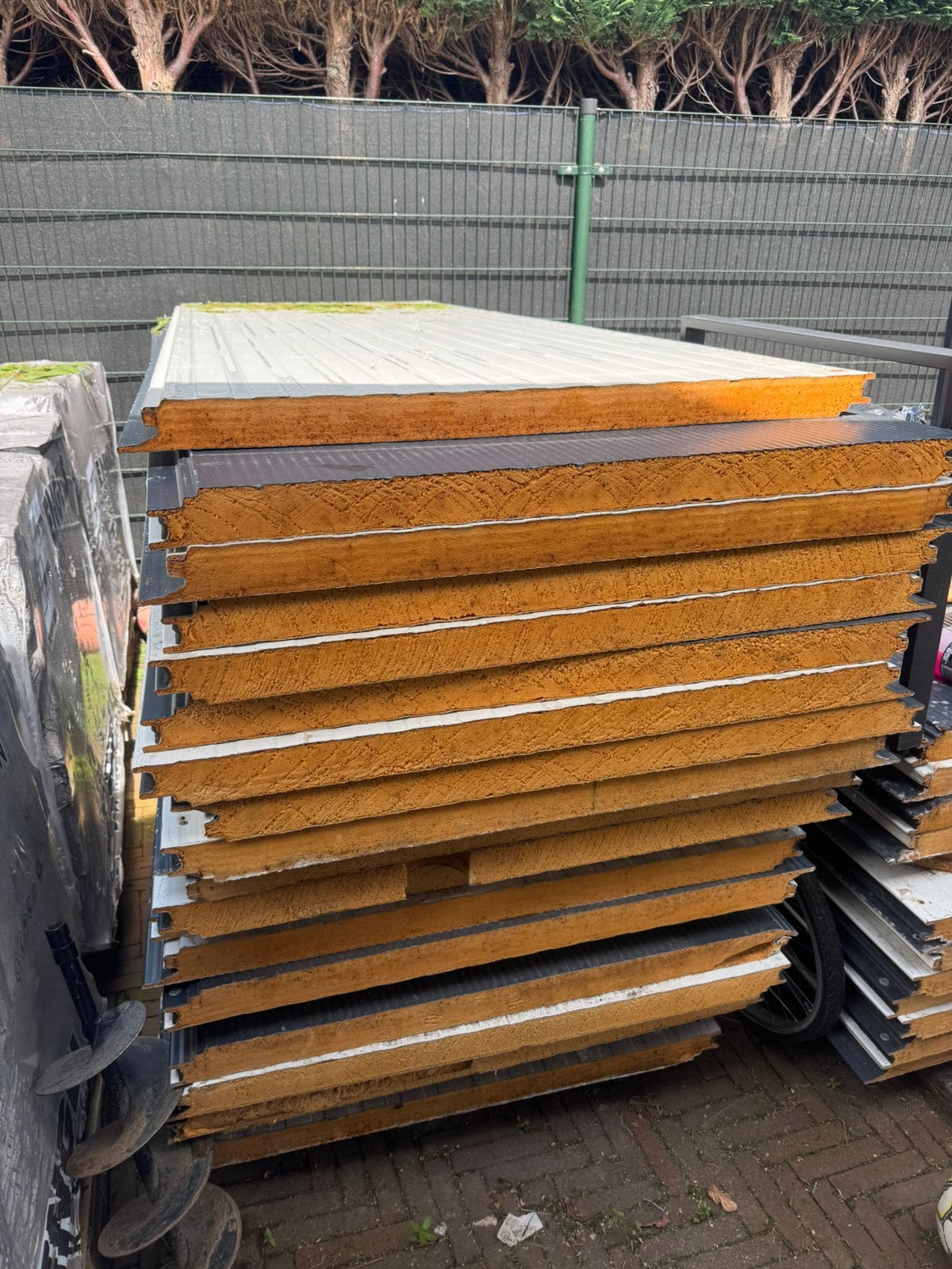 Te koop gebruikte wandpanelen 6cm dik, Overige materialen, 4 tot 8 cm, Gebruikt, Ophalen of Verzenden