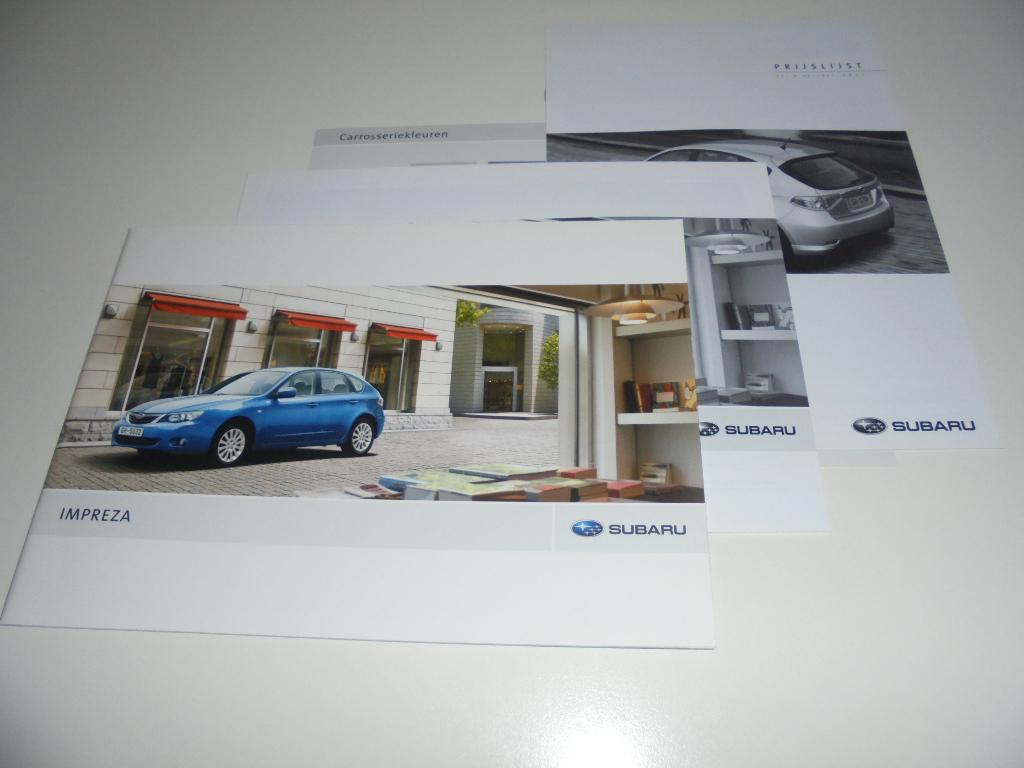 brochure Subaru Impreza  2008, Boeken, Ophalen of Verzenden, Nieuw, Overige merken