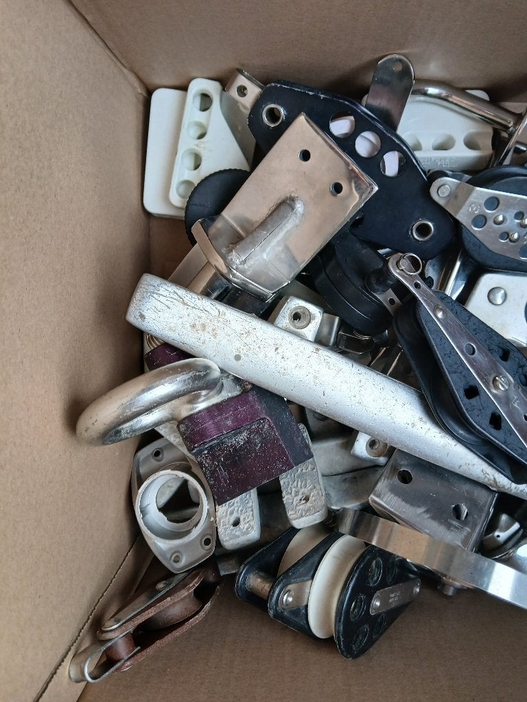 RVS beslag bootonderdelen, Ophalen, Nieuw, Dekbeslag, Zeilboot of Motorboot