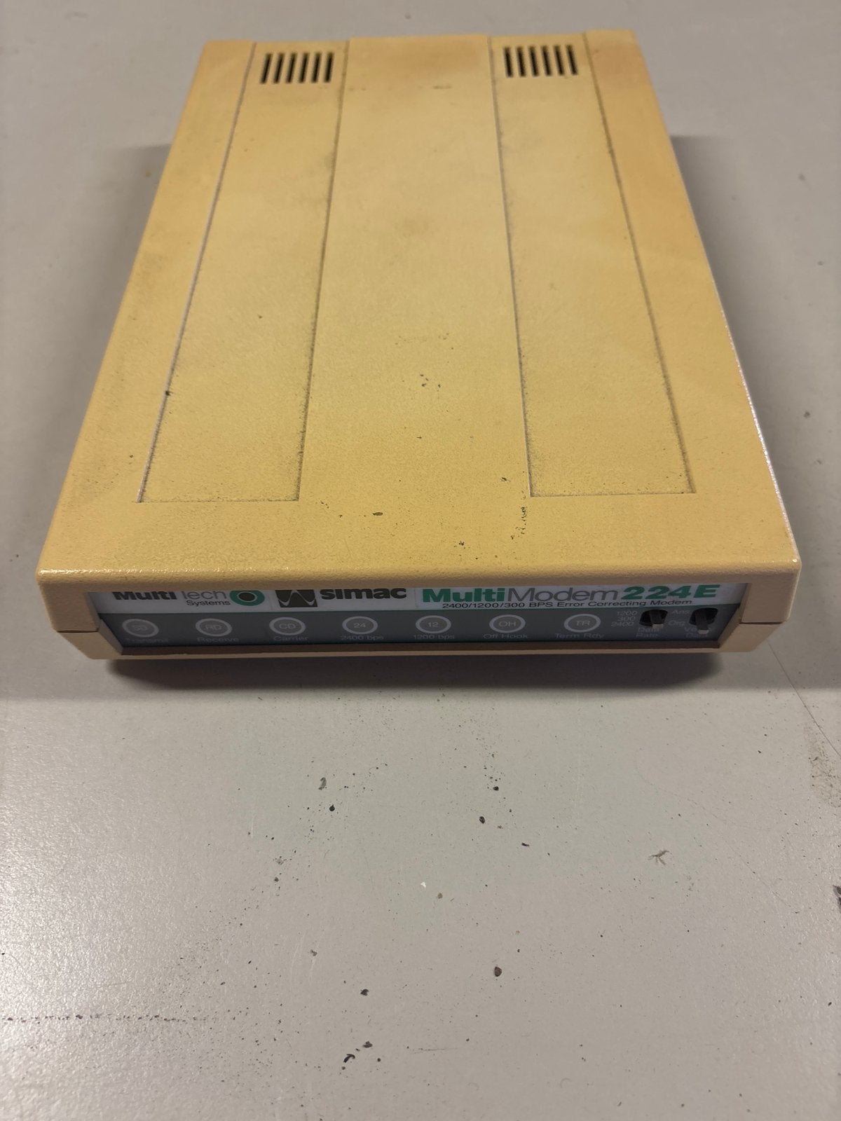 MultiTech Simac MultiModem 224E - Werking onbekend, Ophalen of Verzenden, Niet werkend, Router met modem