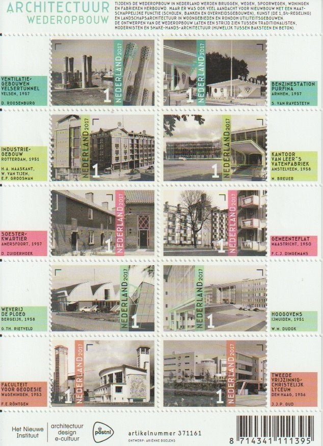 Nederland 65 blokken van 10 zegels - Postfris, Verzenden, Na 1940, Postfris