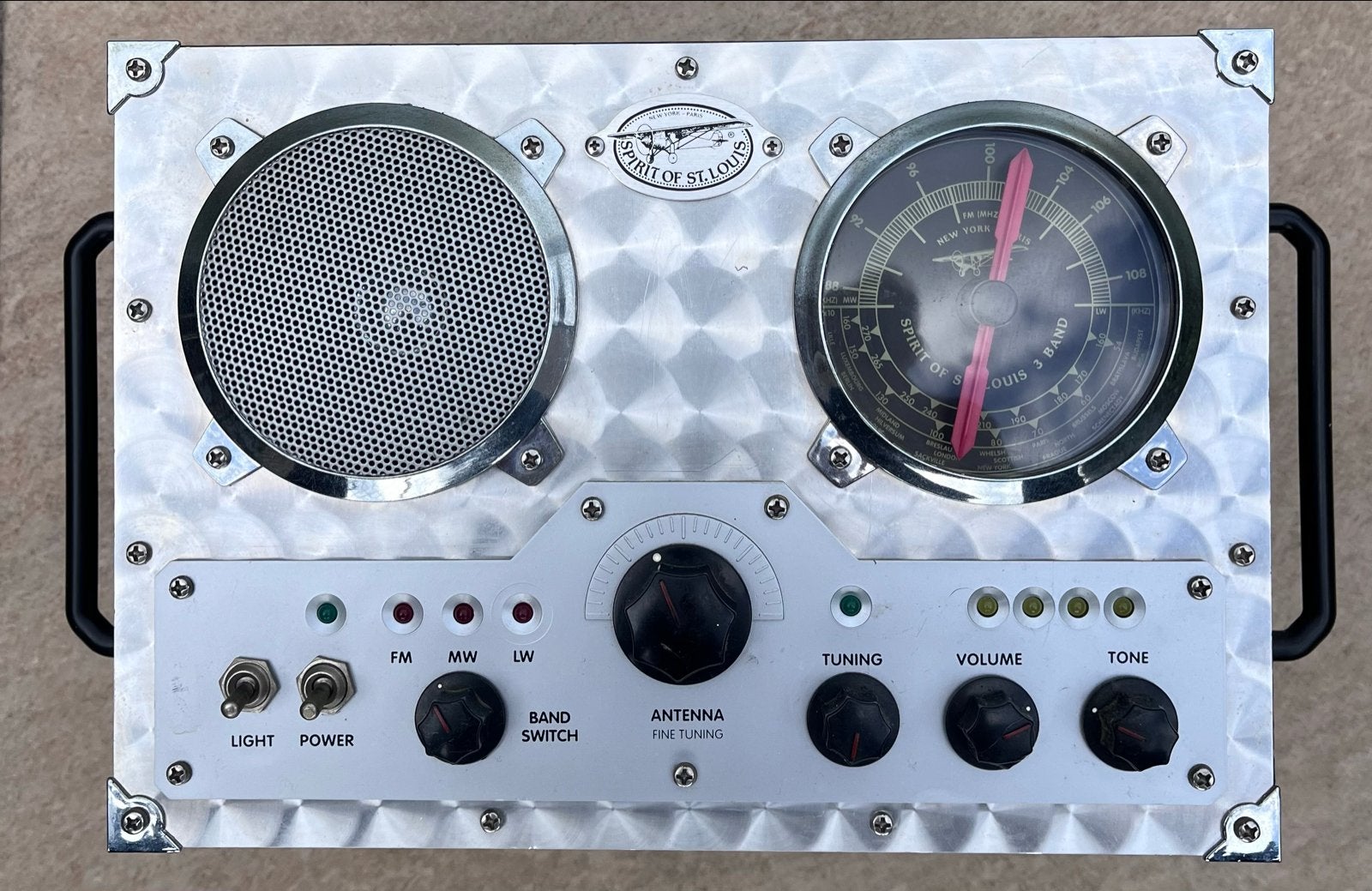 Field Radio - Spirit of St. Louis - Vintage Look Radio, Audio, Tv en Foto, Radio's, Ophalen, Gebruikt, Radio