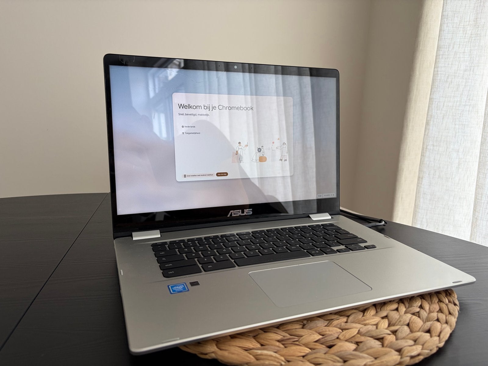 ASUS Chromebook C523N, 15 inch, Qwerty, Touchscreen, Ophalen of Verzenden