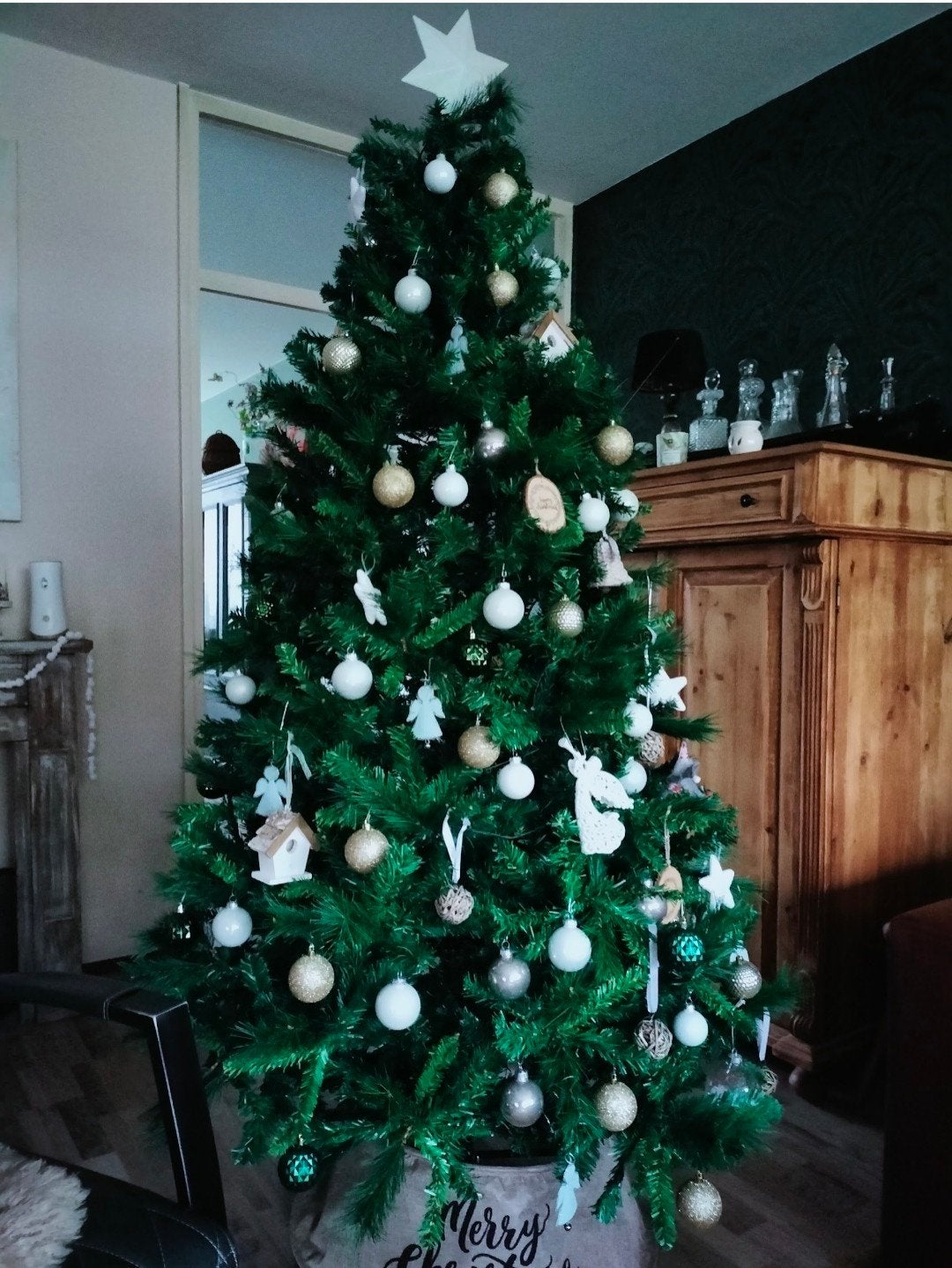 Kunstkerstboom 210 cm – mooie volle boom, Ophalen, Zo goed als nieuw