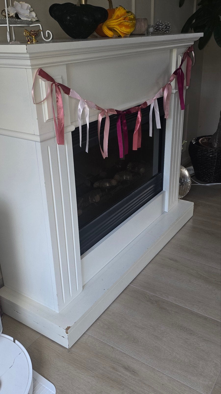 Elektrische schouw met verwarming en sfeerhaard, Ophalen, Gebruikt, Vrijstaande haard, Elektrische haard