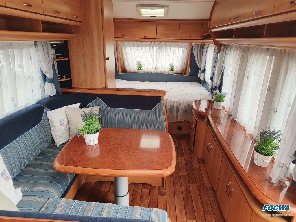 Hobby Excelsior 520 TMF Mover Dwarsbed Zit Tent, Rondzit, Hobby, Schokbreker, Bedrijf