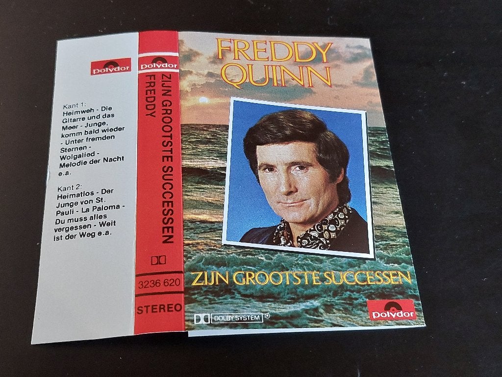 FREDDY QUINN - ZIJN GROOTSTE SUCCESSEN (MC), 1 bandje, Ophalen of Verzenden, Zo goed als nieuw, Origineel