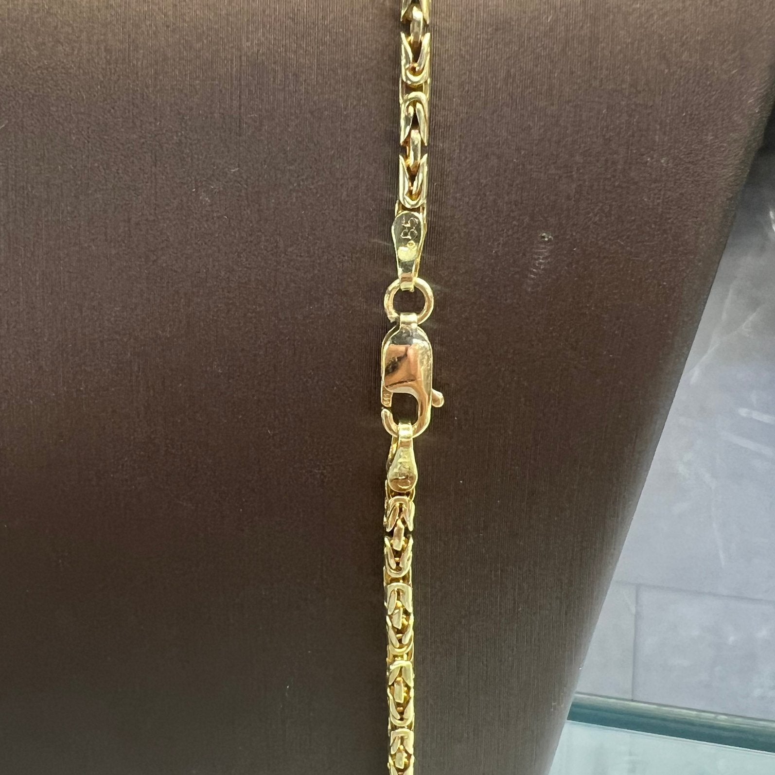 14k gouden koningsketting massief goud 23,5 gram, Sieraden, Tassen en Uiterlijk, Kettingen, Ophalen of Verzenden, Zo goed als nieuw