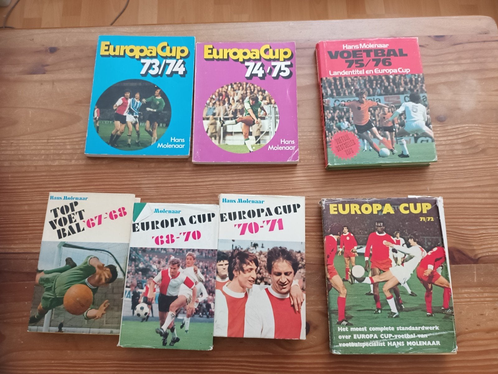 partij Europa Cup Voetbalboeken (6 stuks), Ophalen of Verzenden