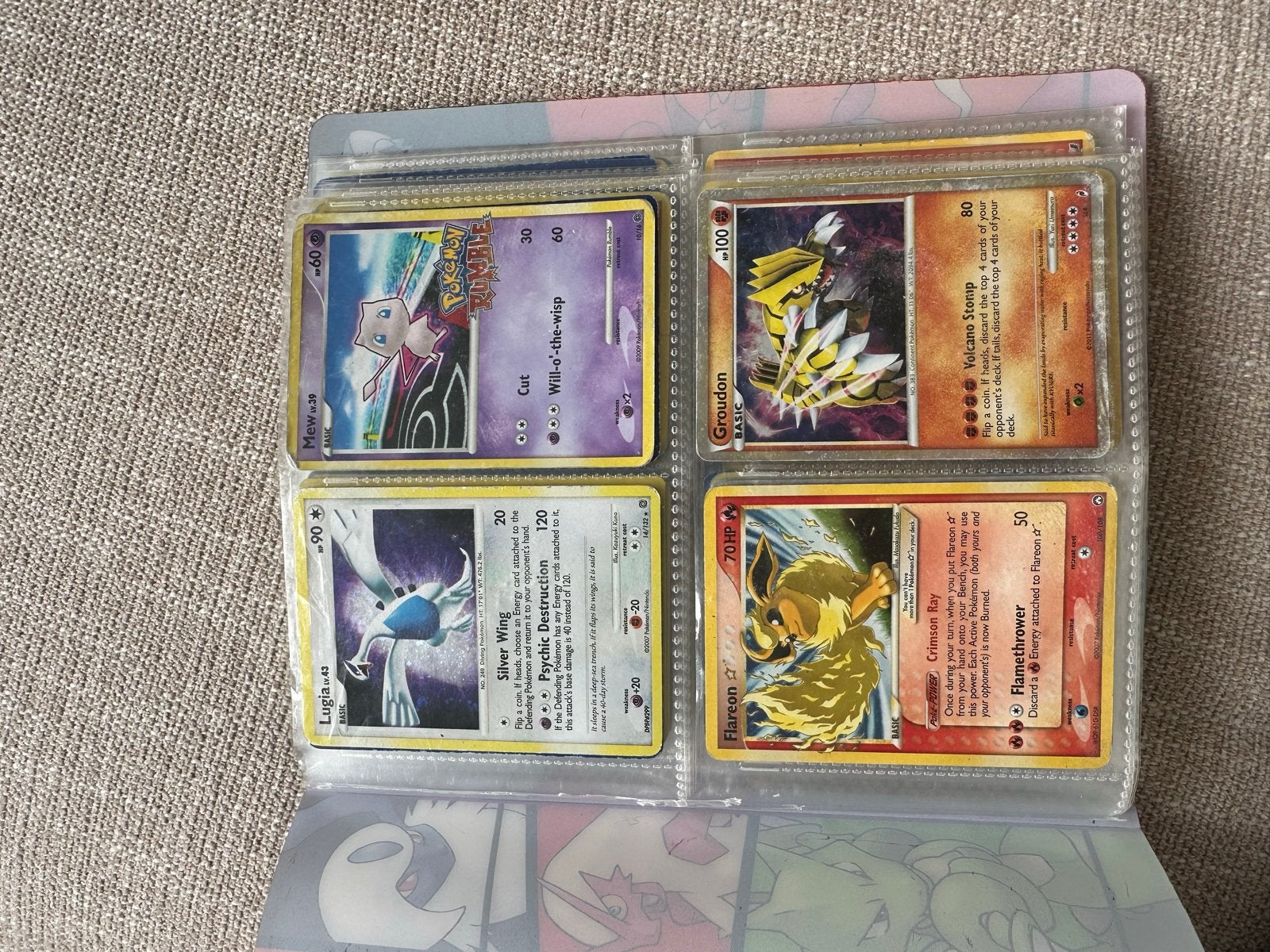 Pokémon kaarten collectie in map (incl. Goldstar), Ophalen, Gebruikt, Meerdere kaarten, Foil