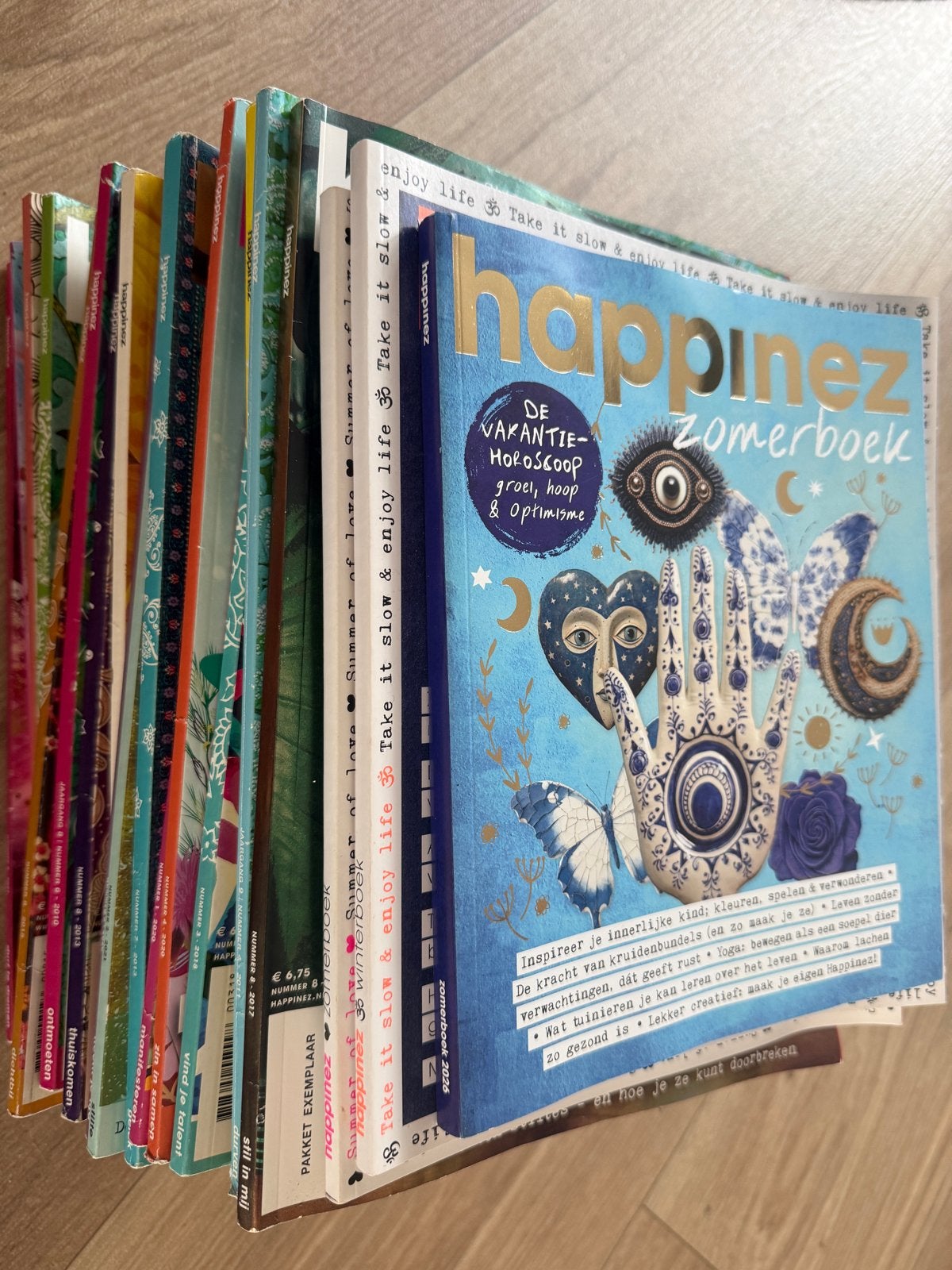 Happinez tijdschriften collectie - diverse jaargangen, Boeken, Ophalen, Gelezen, Lichaam en Geest