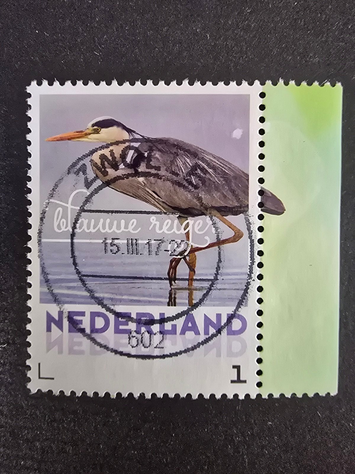 Persoonlijke Postzegels Nederland - Blauwe Reiger, Ophalen of Verzenden, Gestempeld
