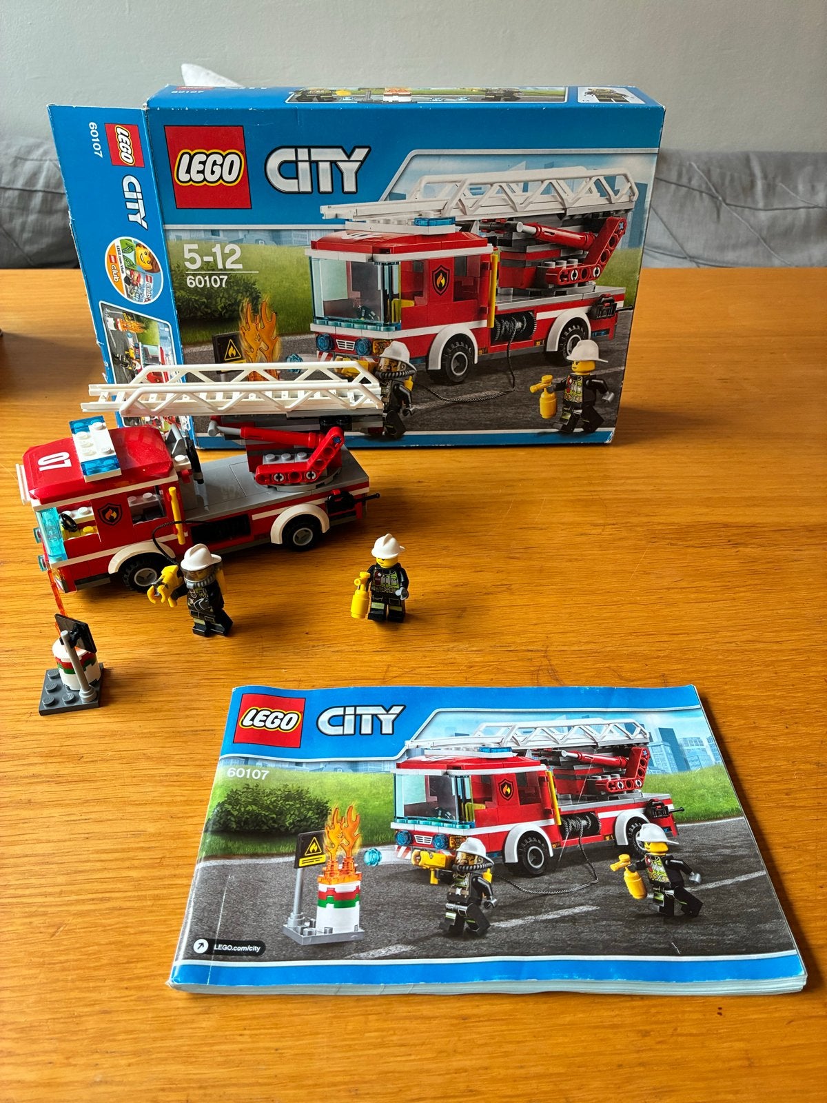 LEGO City Brandweerwagen 60107 - compleet met doos, Ophalen of Verzenden, Zo goed als nieuw