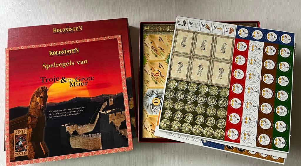 Kolonisten van Catan: Historische Scenario's Troje & Grote M, Hobby en Vrije tijd, Gezelschapsspellen | Bordspellen, Drie of vier spelers