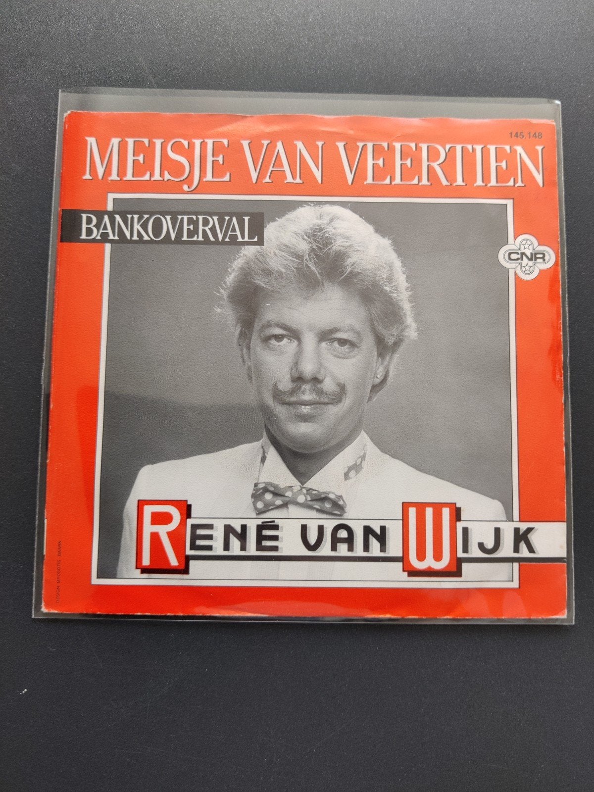 René van Wijk - Meisje van veertien / Bankoverval, Ophalen of Verzenden, Zo goed als nieuw, Overige formaten, Levenslied of Smartlap