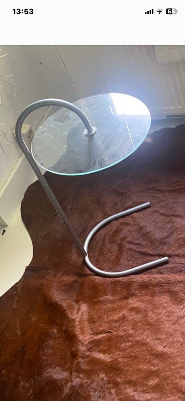 Vintage IKEA RY bijzettafel - Tord Björklund, Ophalen, Gebruikt, Metaal of Aluminium, Rond