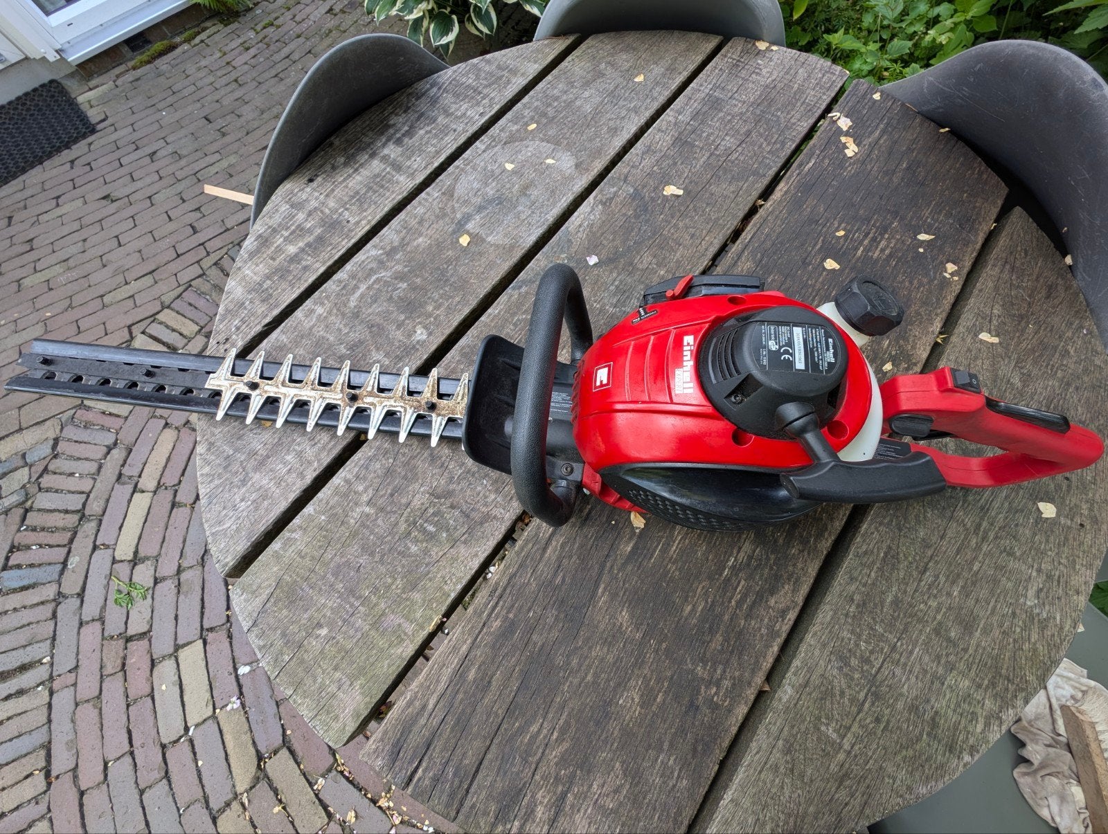 Einhell Benzine Heggenschaar GE-PH 2555 A, Tuin en Terras, Heggenscharen, Gebruikt, Benzine, Ophalen