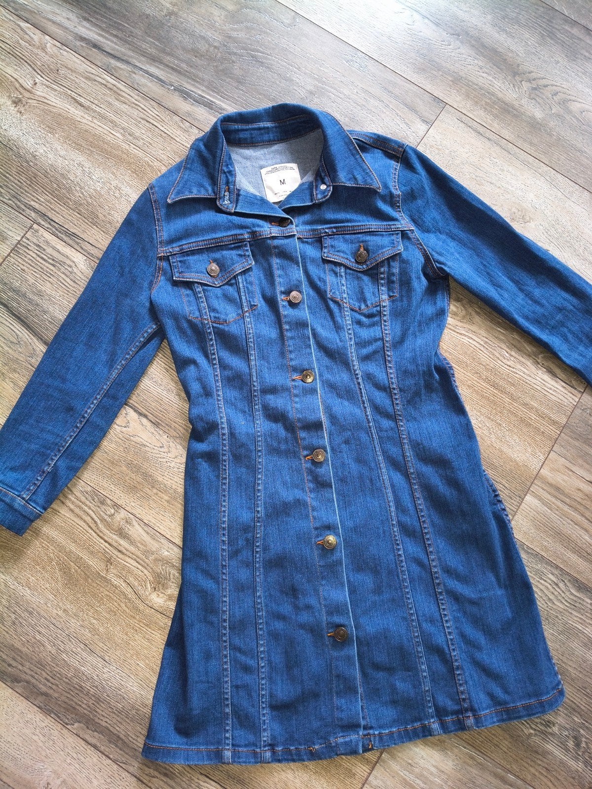 Zara denim jurk - Nieuwstaat - Maat M, Kleding | Dames, Maat 38/40 (M), Blauw, Zara, Ophalen of Verzenden