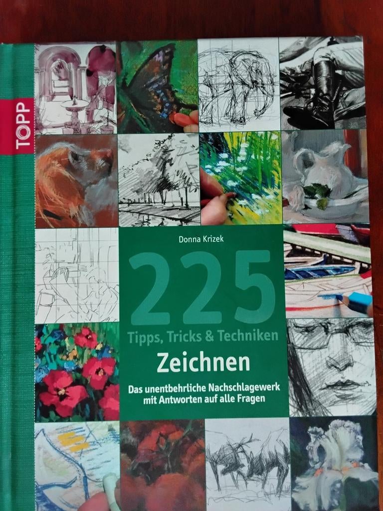 DONNA KRIZEK   225 TIPPS,TRICKS,UND TECHNIKEN ZEICHNEN, Ophalen of Verzenden, Zo goed als nieuw