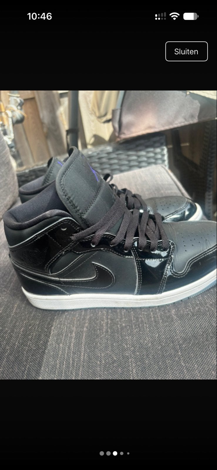 Nike Air Jordan sneakers - Maat 41, Kleding | Heren, Ophalen of Verzenden, Gedragen, Zwart, Sneakers of Gympen