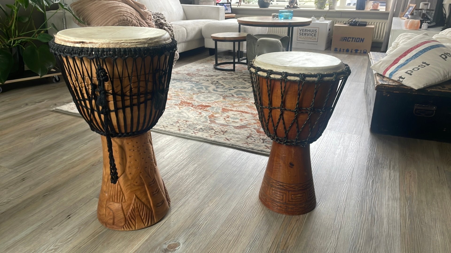 Twee Bongo’s, Muziek en Instrumenten, Percussie, Ophalen, Gebruikt, Trommel