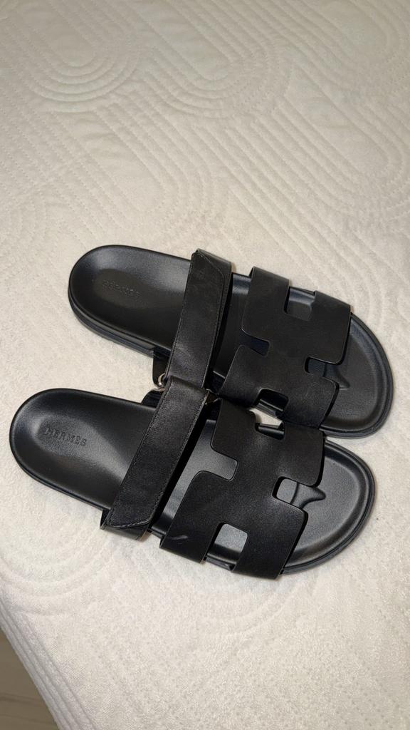 Hermès Chypre Sandalen Zwart - Maat 42, Kinderen en Baby's, Babykleding | Schoentjes en Sokjes, Ophalen of Verzenden, Zo goed als nieuw