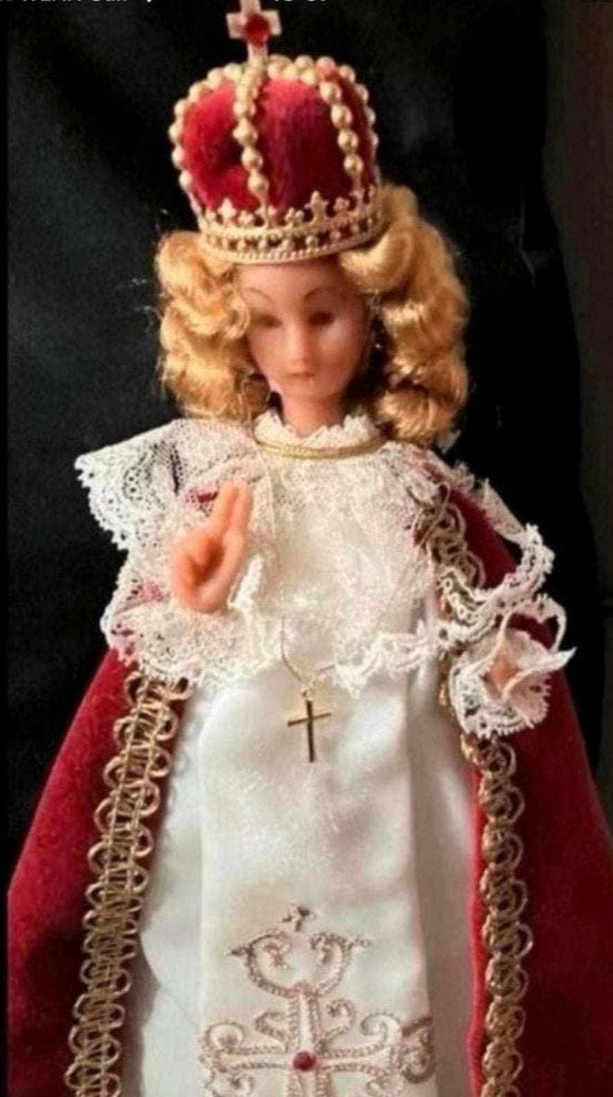 Queen of Peace! Mooi wassen beeldje ,27 cm hoog … prachtig!, Antiek en Kunst, Ophalen of Verzenden