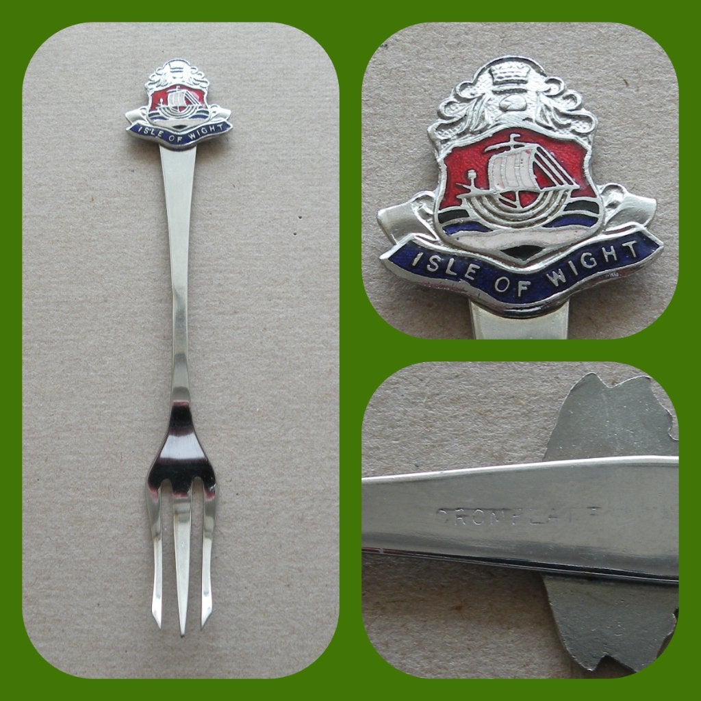 Vleesvorkje "Isle of Wight"        (Verzendkosten nl € 1,45), Verzenden, Zo goed als nieuw, Metaal, Bestek