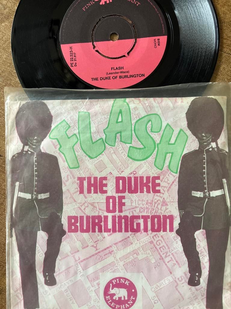 Flash - The Duke of Burlington 7 inch vinyl single, Fotohoes, Ophalen of Verzenden, Gebruikt, 7 inch