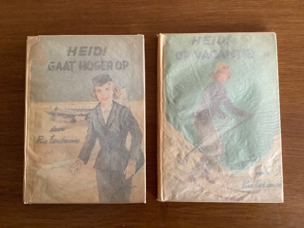 Heidi op vakantie & Heidi gaat hogerop– Rie Eerdmans ca 1955, Verzamelen, Ophalen of Verzenden, Huis en Inrichting