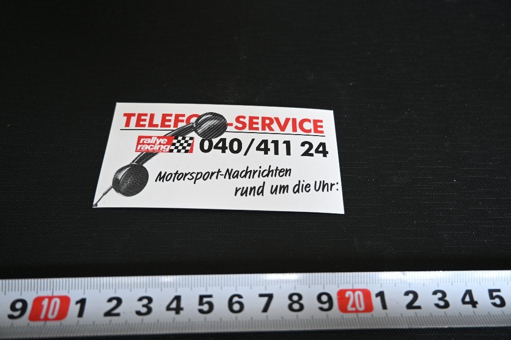 sticker RALLYE RACING Motorsport Nachrichten rund um die Uhr, Ophalen, Zo goed als nieuw