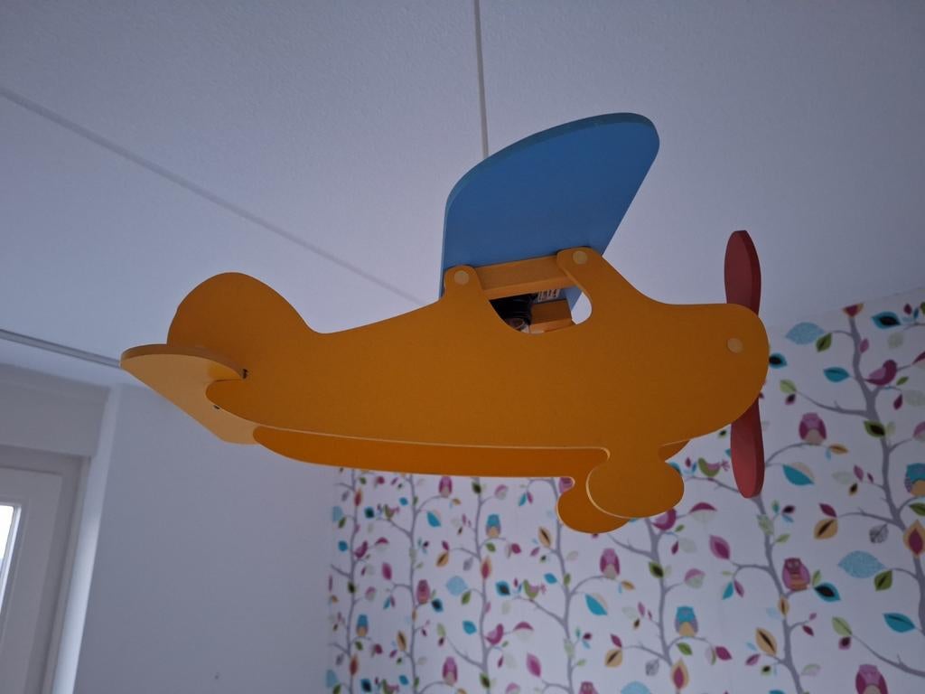 Vliegtuig lamp kinderkamer Schatjes Design, Ophalen of Verzenden, Gebruikt, Lamp