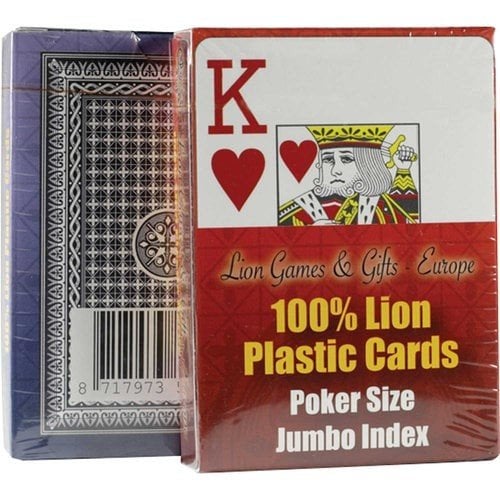Lion Cards: Waterbestendige en Onscheurbare Speelkaarten, Ophalen of Verzenden