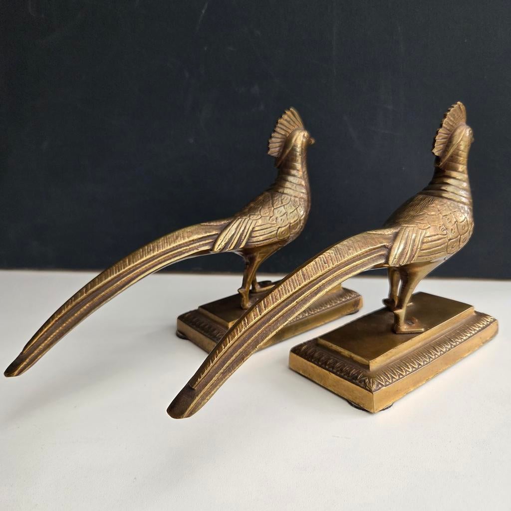 Stel Art Deco Fazanten - Bronzen Beelden, Antiek en Kunst, Ophalen of Verzenden
