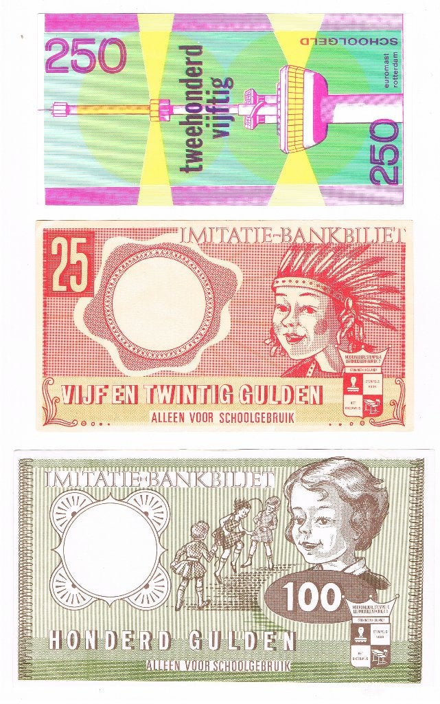 3 x schoolgeld, Verzenden, Setje
