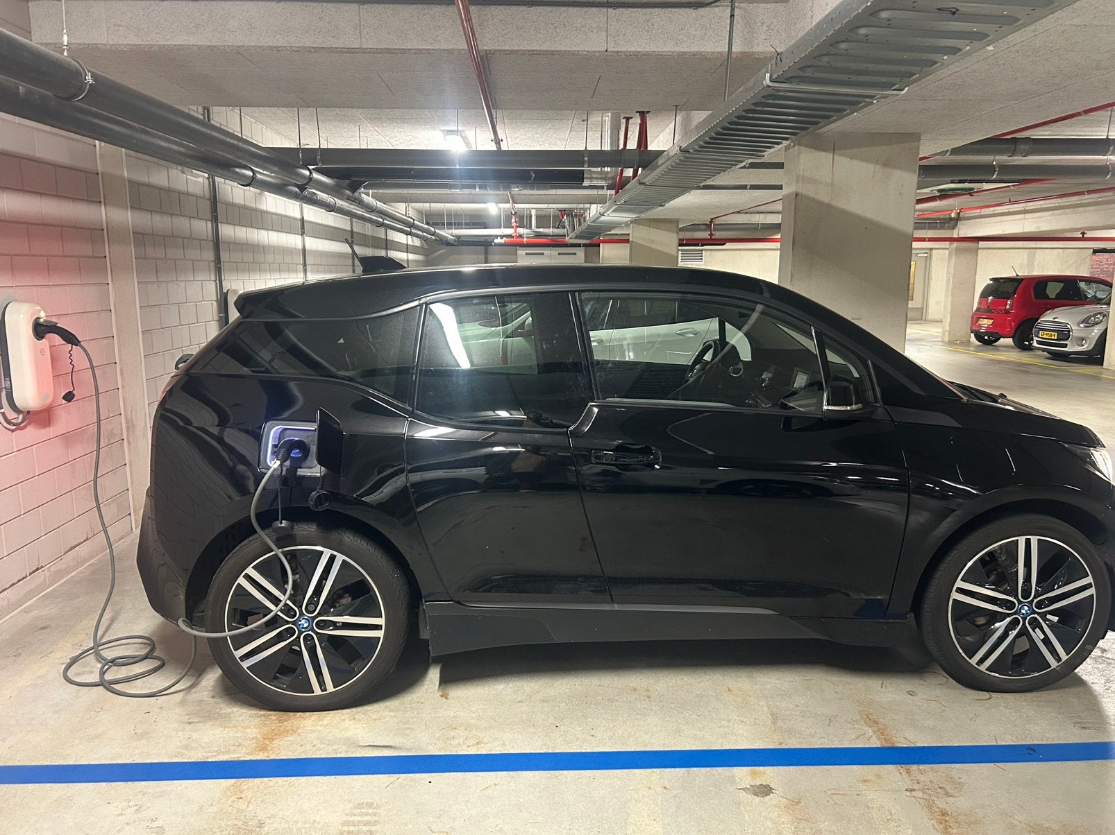 BMW i3 Range-extender 2015 Zwart, Auto's, Automaat, Achterwielaandrijving, 1290 kg, Zwart