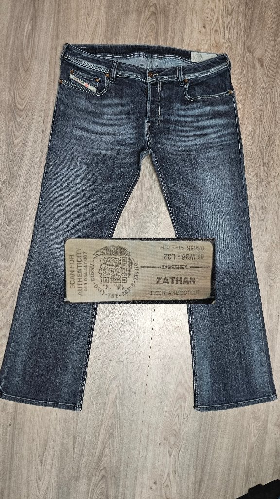 Diesel ZATHAN W36 L32 | 36x32 # Bootcut *y2k #D2724, W36 - W38 (confectie 52/54), Diesel, Blauw, Diesel