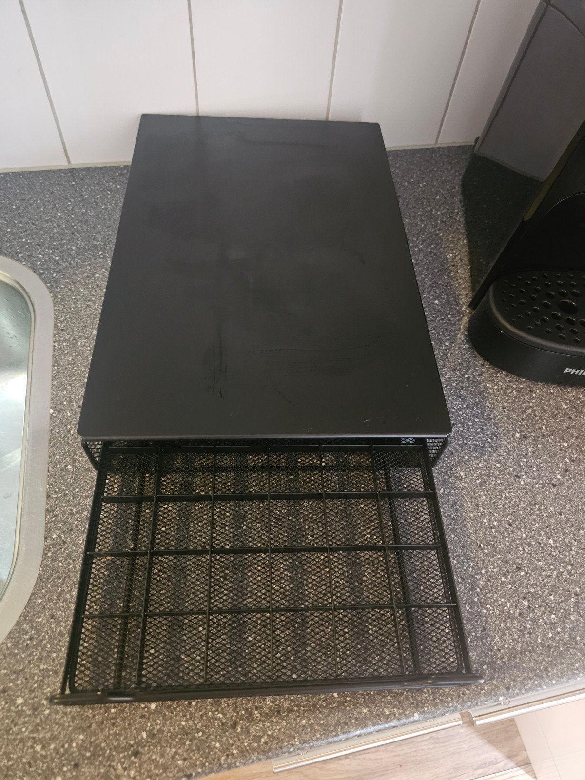 Nespresso capsulehouder lade - Zwart voor 60 cups, Overige merken, Nespresso, Ophalen of Verzenden, Zo goed als nieuw