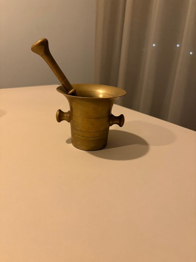 Koperen vijzel met stamper, Ophalen, Koper