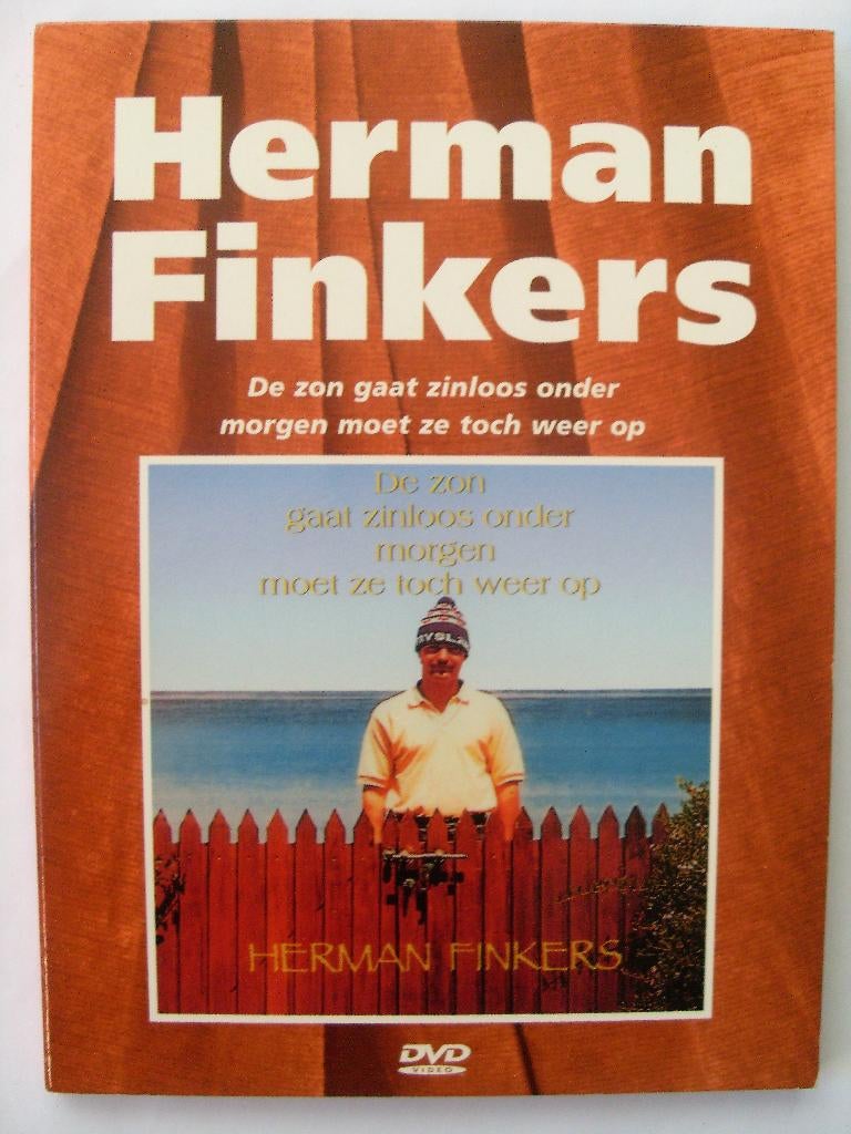 Herman Finkers (originele dvd) De zon gaat zinloos onder, Alle leeftijden, Ophalen, Zo goed als nieuw, Stand-up of Theatershow