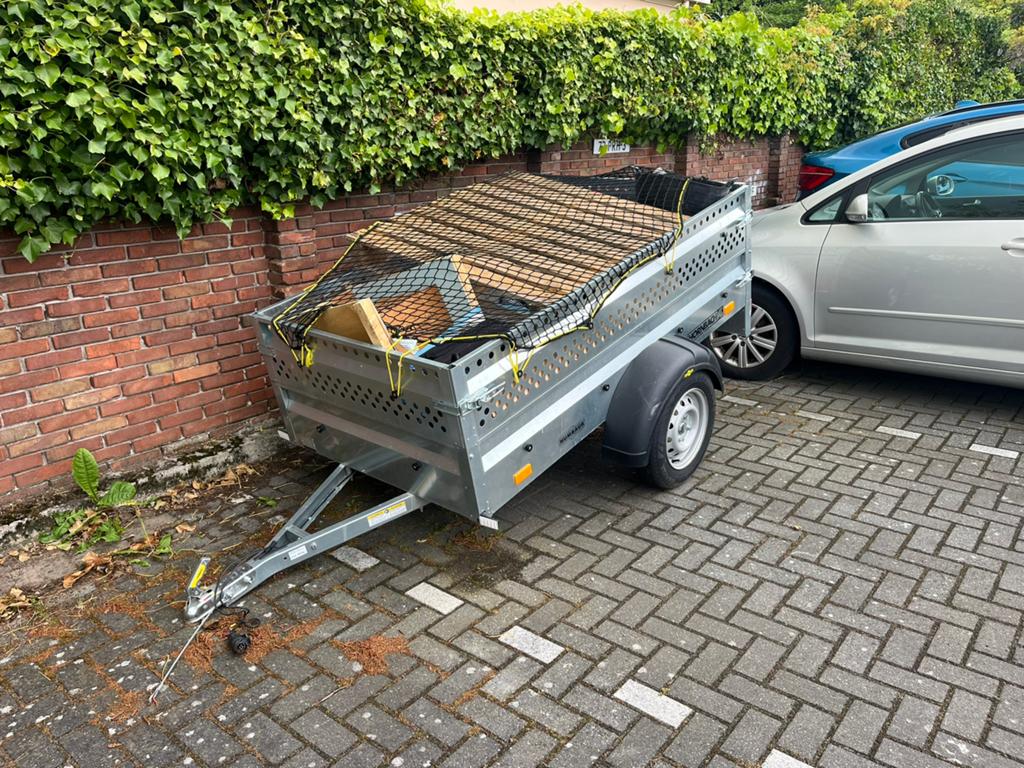 Aanhanger enkelassig ongeremd - Zo goed als nieuw, Auto diversen, Aanhangers en Bagagewagens, Ophalen, Zo goed als nieuw